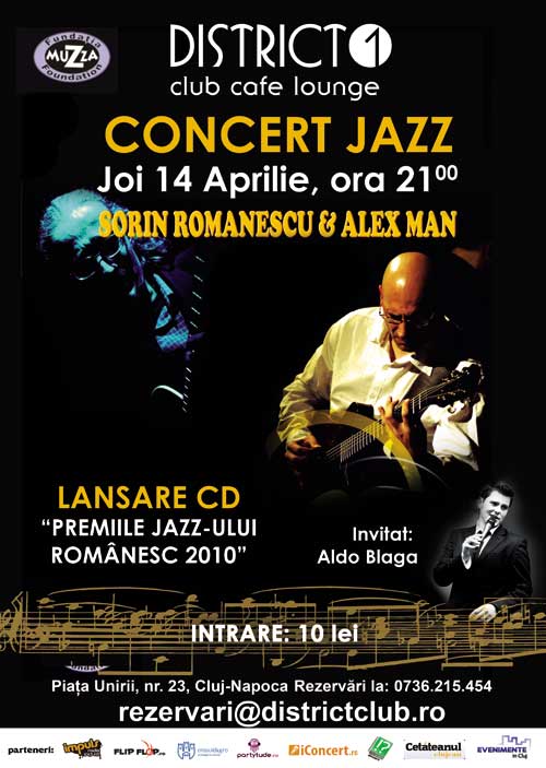 Afis Concert Jazz 14 aprilie
